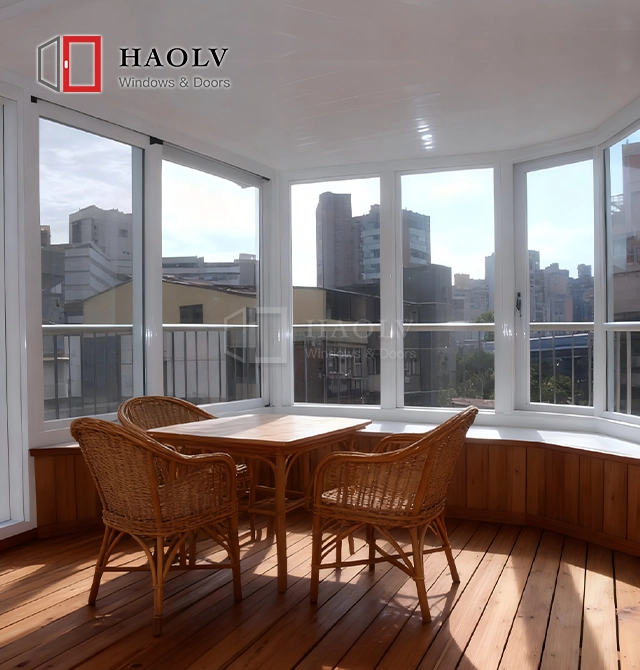 90 Degree UPVC Window